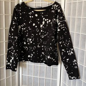 NWOT raw hem sweatshirt